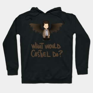 What would Castiel do? (brown version) Hoodie